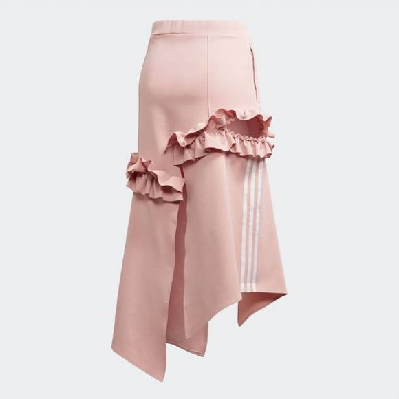 adidas Originals x J KOO Pink Trefoil Ruffle Skirt - Picture 7 of 7
